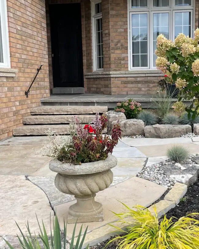 Charming Porch Featuring Natural Stone Elements