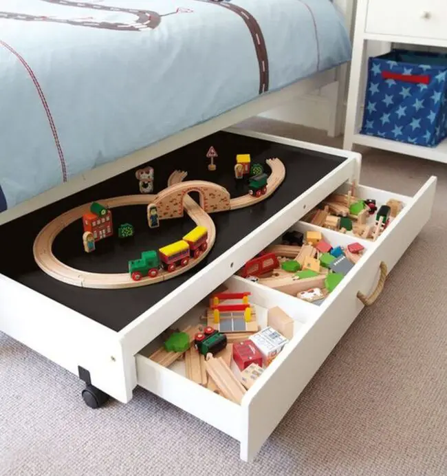 Maximize Space with Toy Train Storage