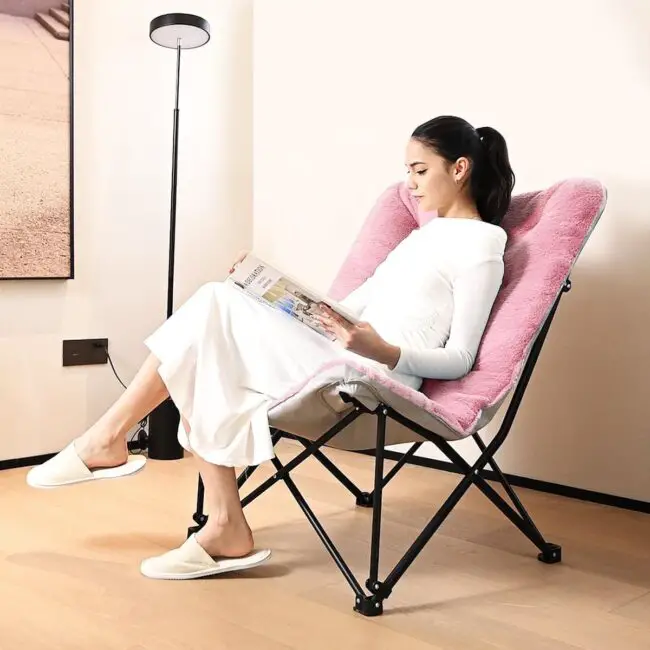 Folding Papasan Chair for Comfort