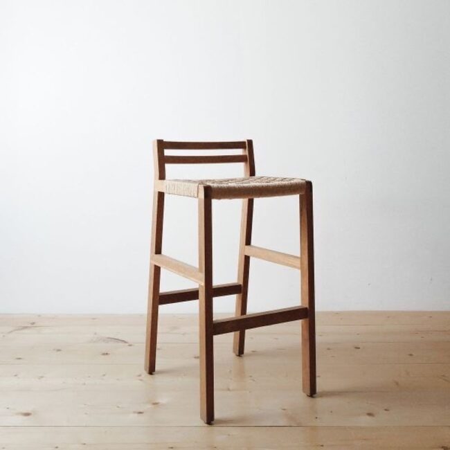 Elevated Woven Bar Stools