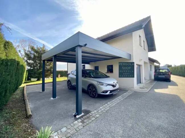 Sleek Carport With Built-In Ambient Lighting