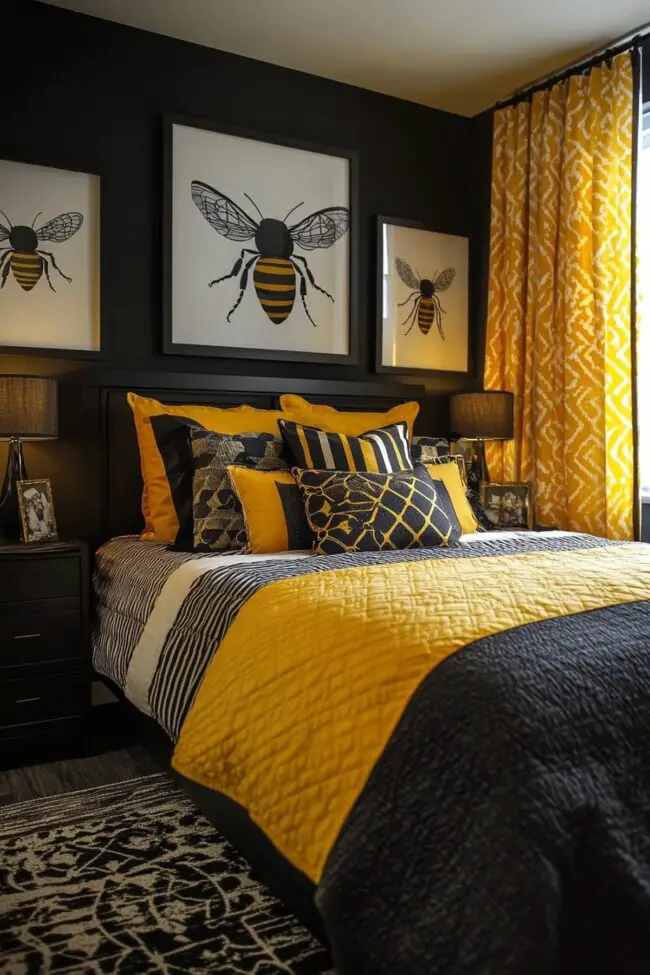 Bumblebee-Inspired Vibrant Space