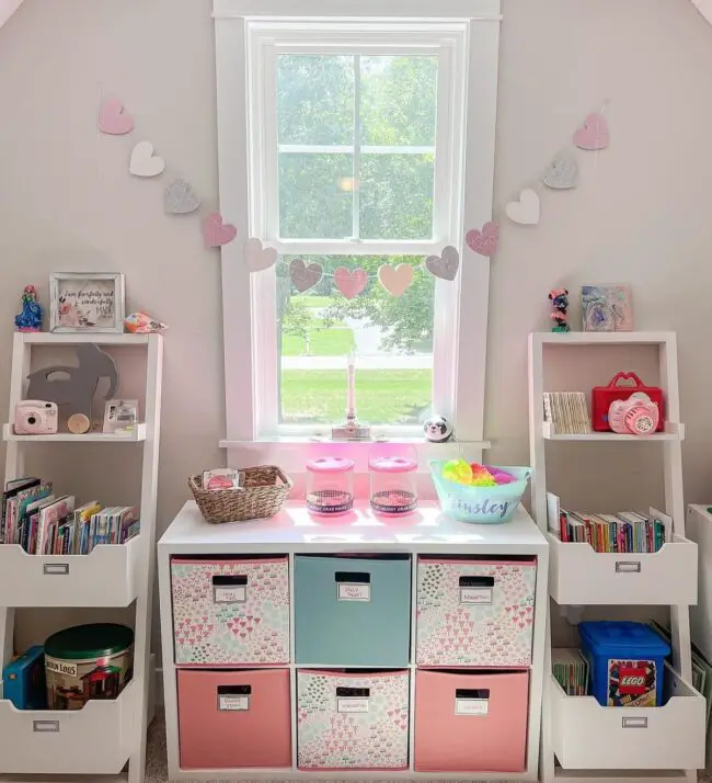 Charming and Functional Kids' Room Storage