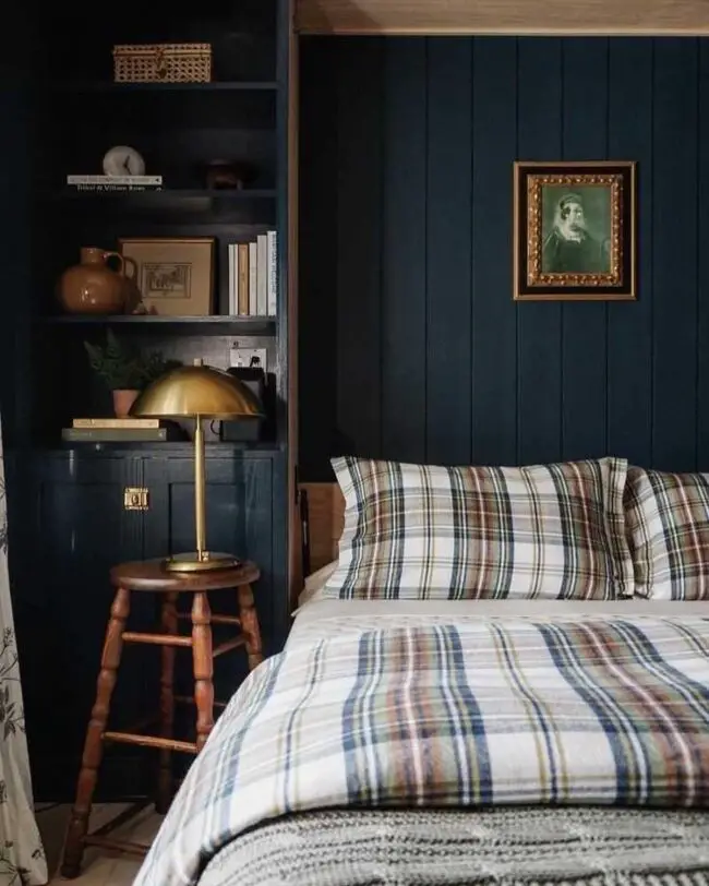 Inviting Murphy Bed with a Rich Dark Wood Finish