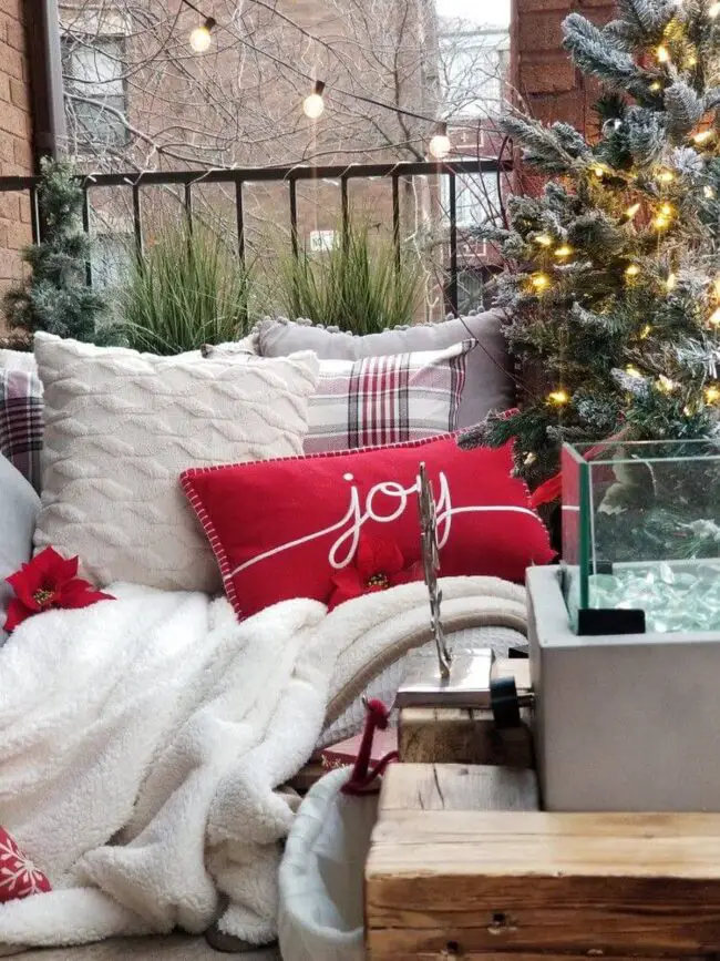 A Festive Nook with Soft Lighting