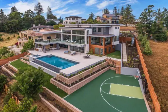 Expansive Court Adjacent to a Luxury Residence