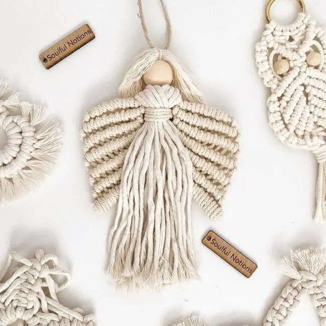 Macrame Angels for a Handmade Holiday