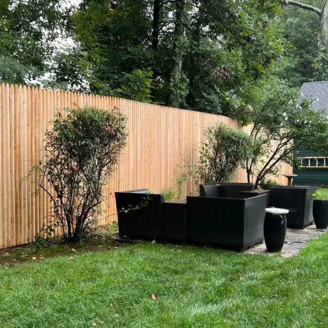 Sturdy Vertical Wooden Privacy Barrier