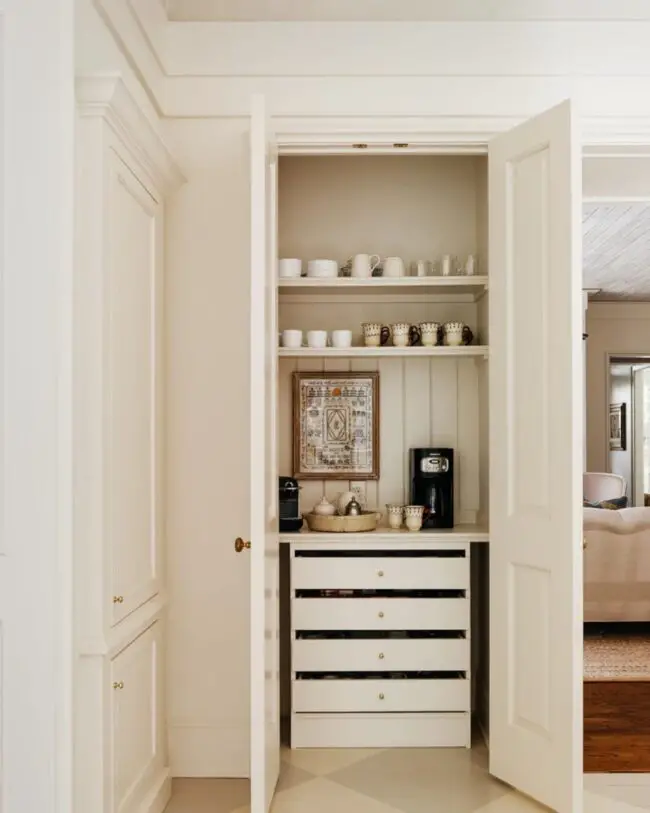 Hidden Coffee Storage Solution for Kitchens