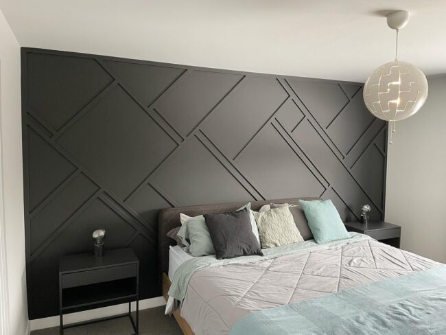 Charcoal Panels Deliver Striking Geometric Impact