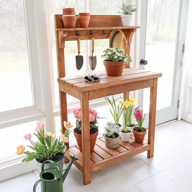 Bright And Airy Indoor Bench For Versatile Use