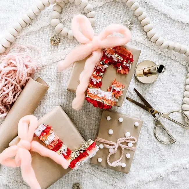 Candy Cane Pinata-Inspired Ornaments