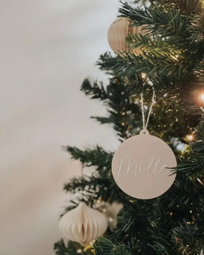 A Personalized Ornament for a Special Touch