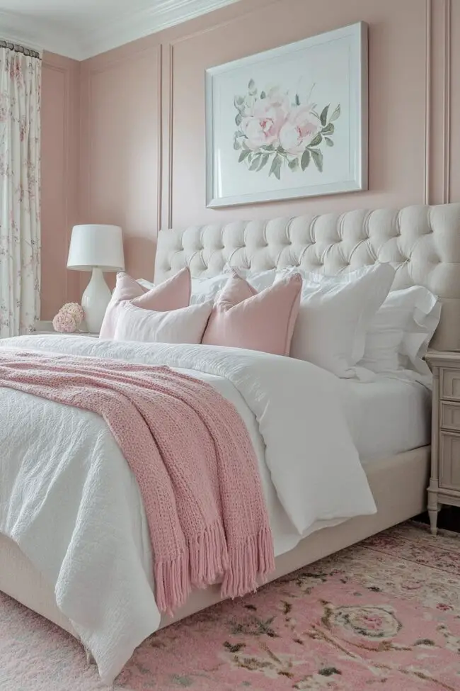 Soft Pink Sanctuary for Relaxation