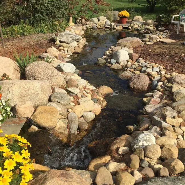 Winding Journey Along a Stone Stream