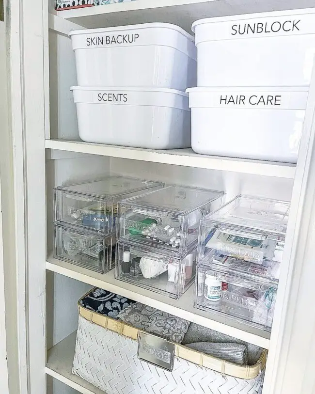 Clear Labels for Organized Essentials