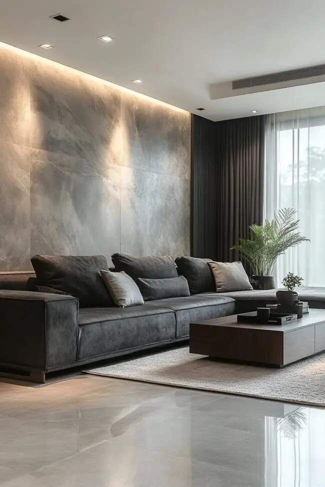 Velvet Cushions in Modern Living Space