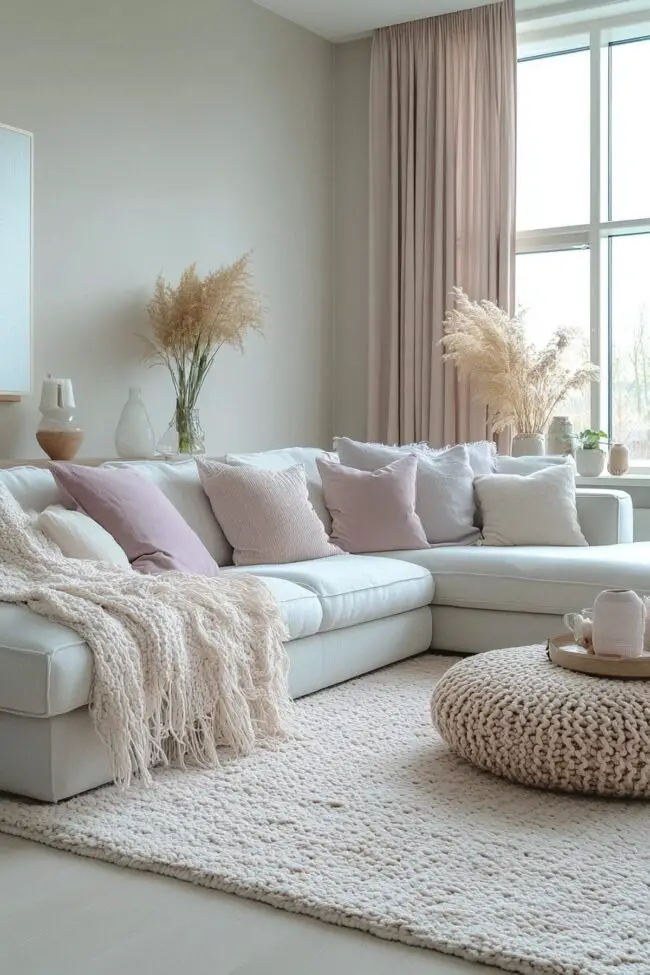 Pastel Comfort with Chunky Knit Warmth