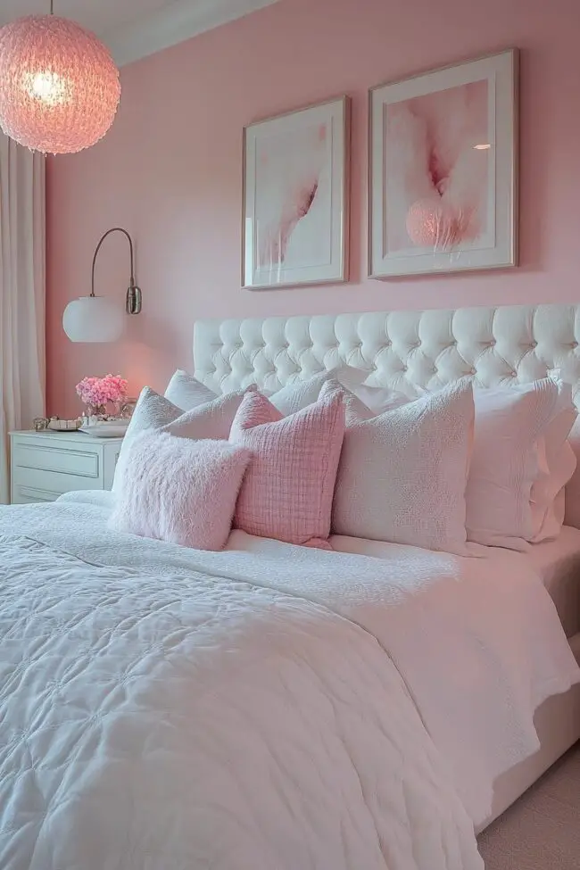 Whimsical Cotton Candy Bedroom Design