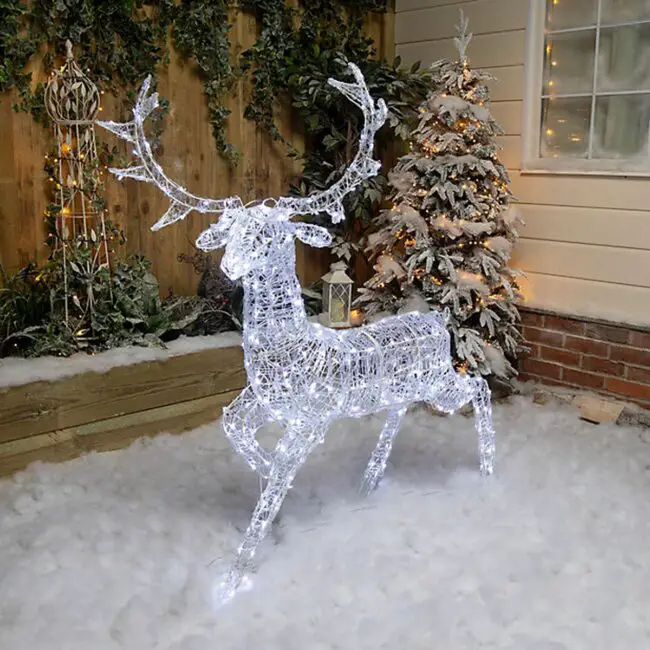 Reindeer Magic in a Snowy Scene