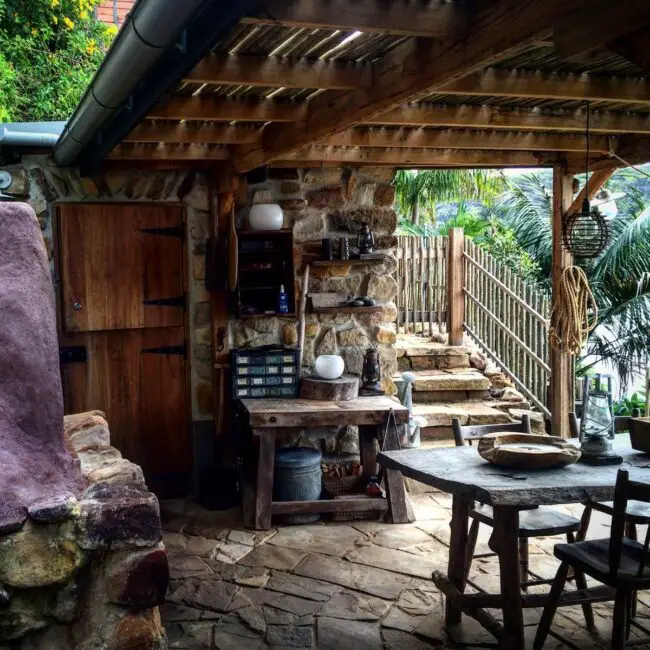 Rustic Kitchen with Elegant Stone Accents