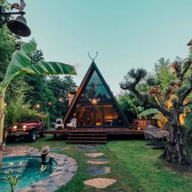 A-Frame Retreat in Tropical Bliss