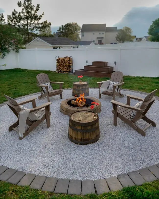 Rustic Barrel Fire Pit for Gatherings