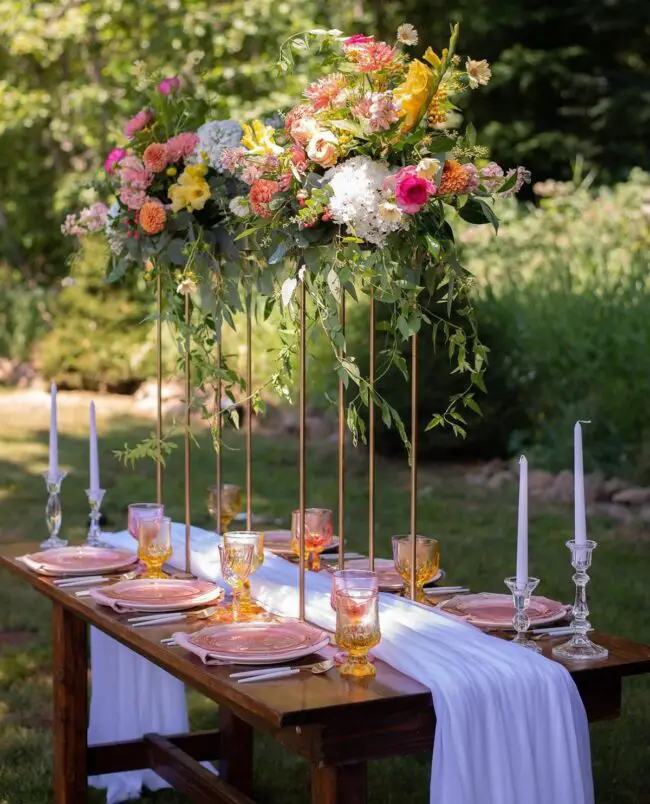 Charming Floral Displays with Soft Glassware