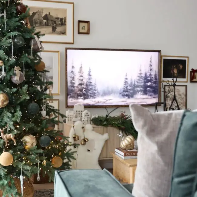 A Timeless Living Room with Vintage Charm