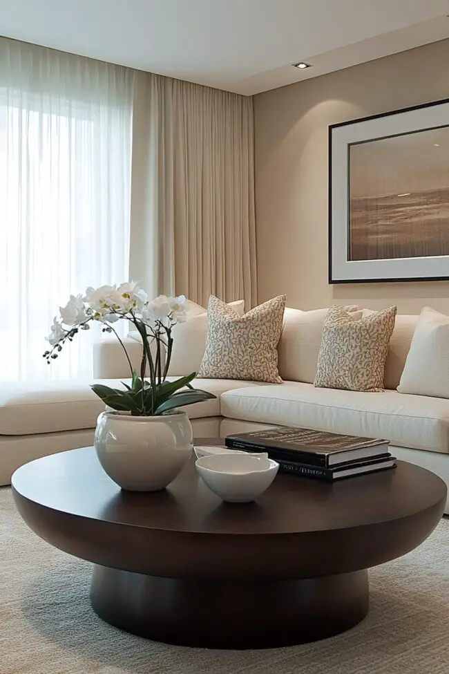 Beige Oasis with Plush Comfort and Light