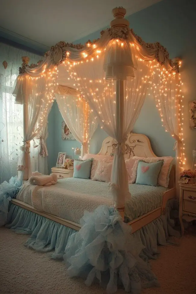 Enchanting Blue Fairy Tale Space