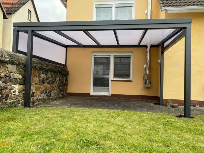 Contemporary Carport With Built-In Workshop Space