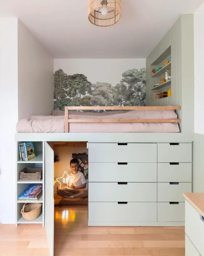 Bunk Bed Featuring Secret Play Space