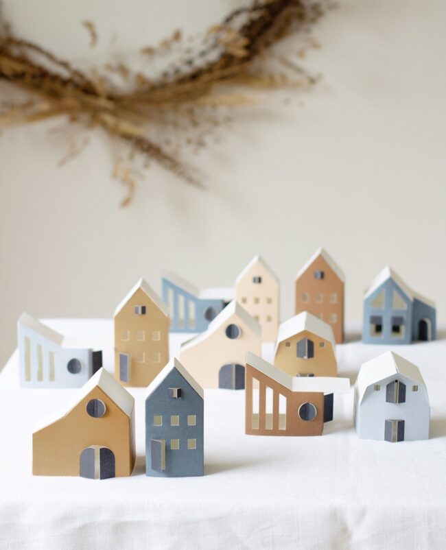 A Tiny Village Scene for Holiday Charm