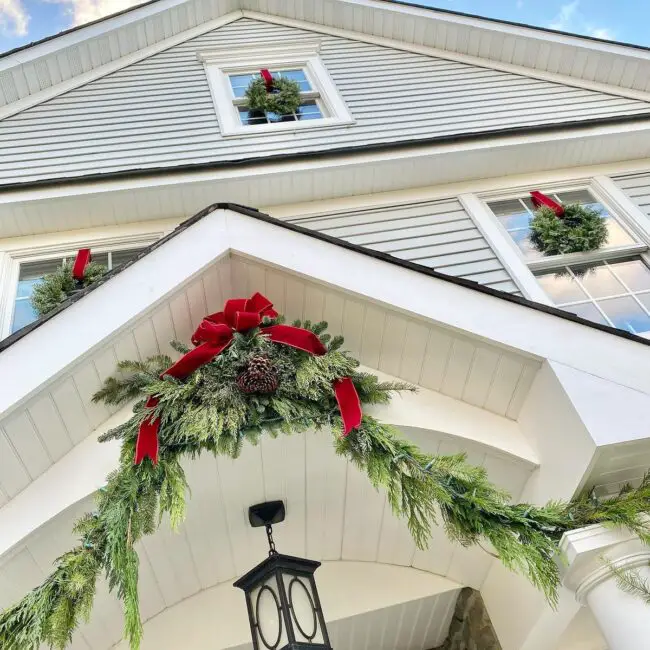 A Window Wreath Display for a Classic Touch