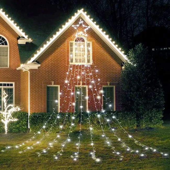 A Starry Glow Cascading from the Roof