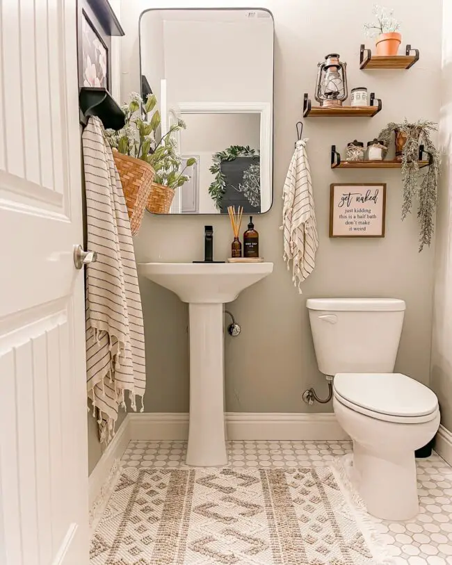 Half Bathroom Haven with Charming Details