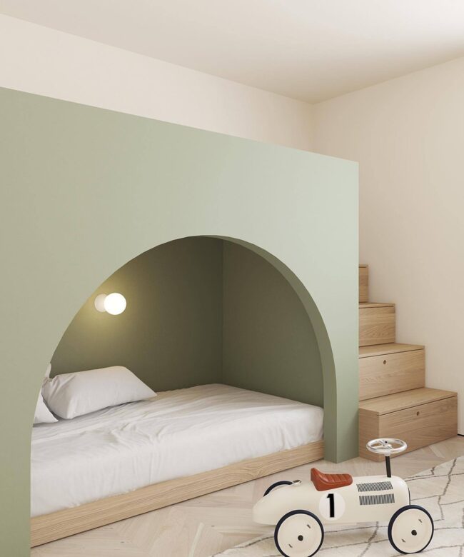 Arched Nook Bunk Bed Design