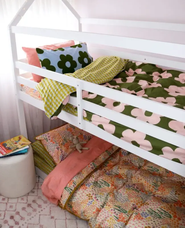 Charming House-Shaped Bunk Bed Design