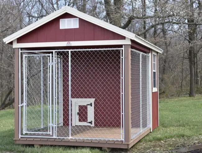 Rustic Red Barn Dog Retreat