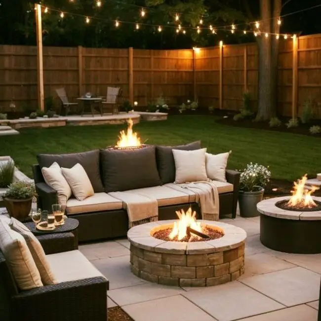 Inviting Outdoor Space with Gentle Illumination