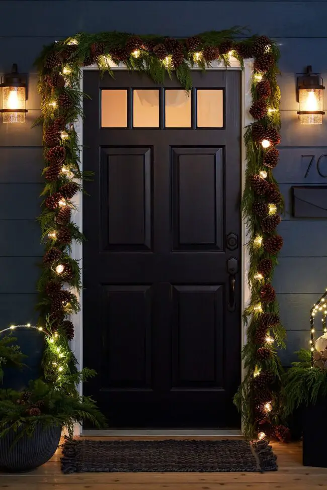 Pine & Lights for a Classic Holiday Feel