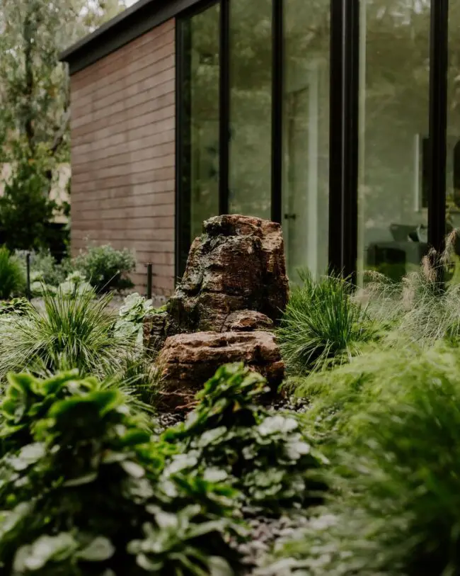 Rocky Displays Surrounded by Lush Foli