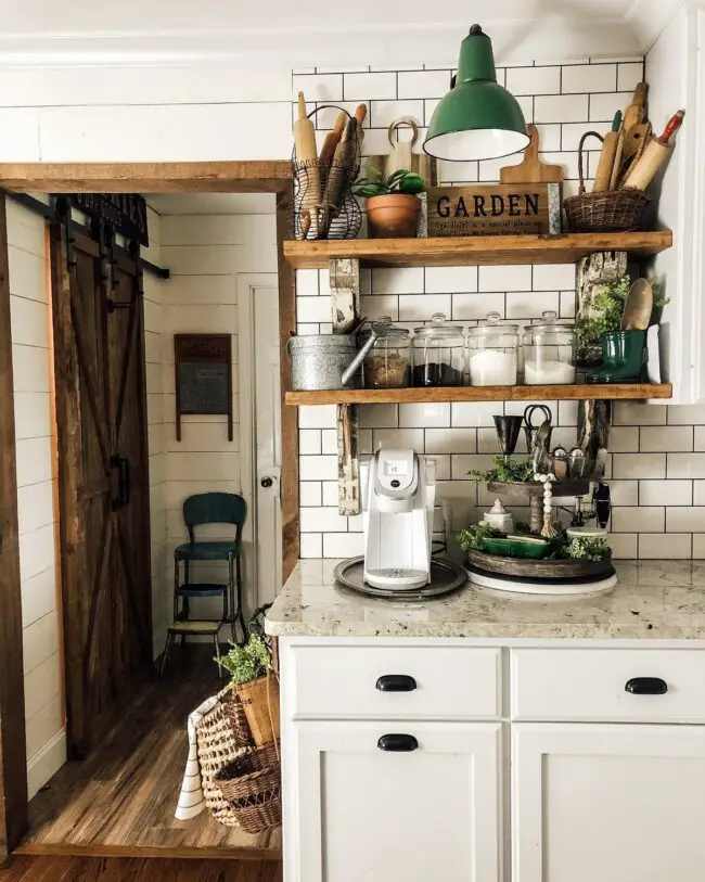 Rustic Coffee Nook for Farmhouse Charm