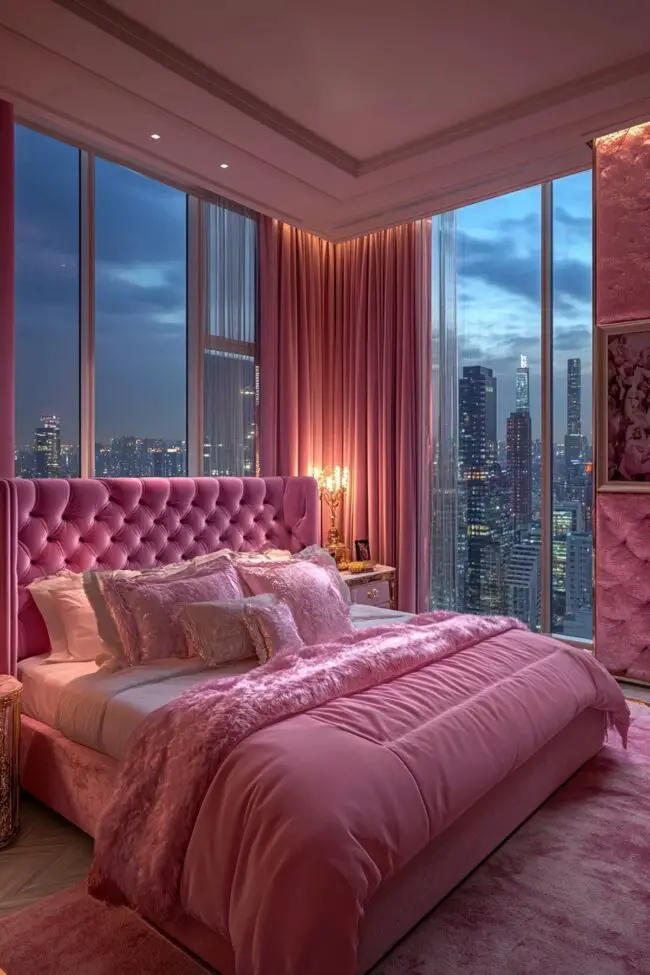 Chic Rose-Colored Apartment