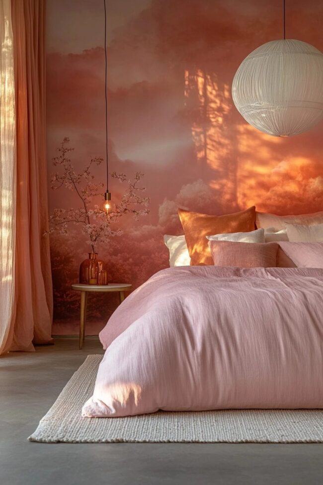 Pink Sunset Room with a View