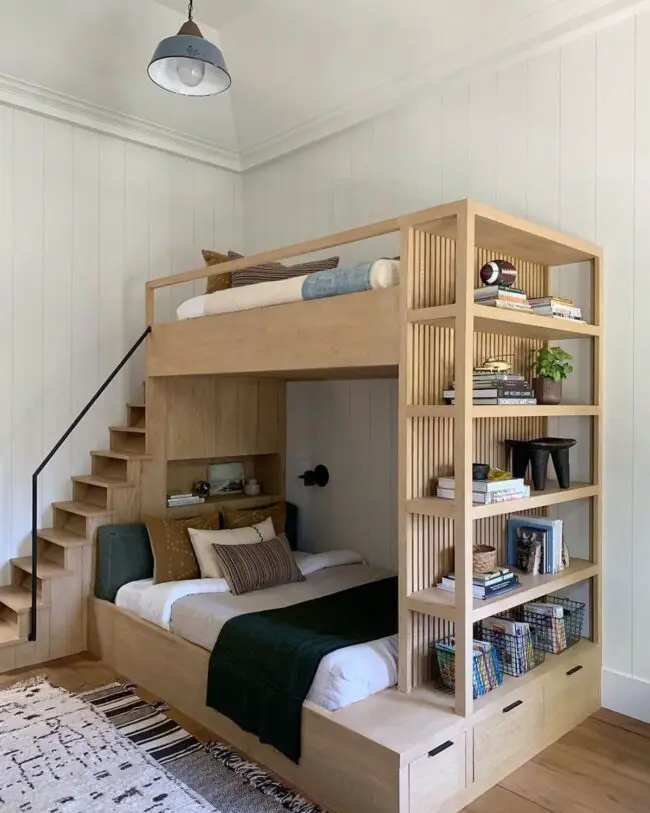 Space-Saving Bunk Bed with Storage