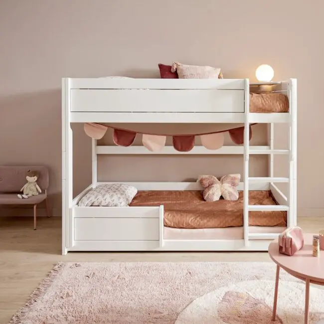 Charming Pastel Bunk Bed Design