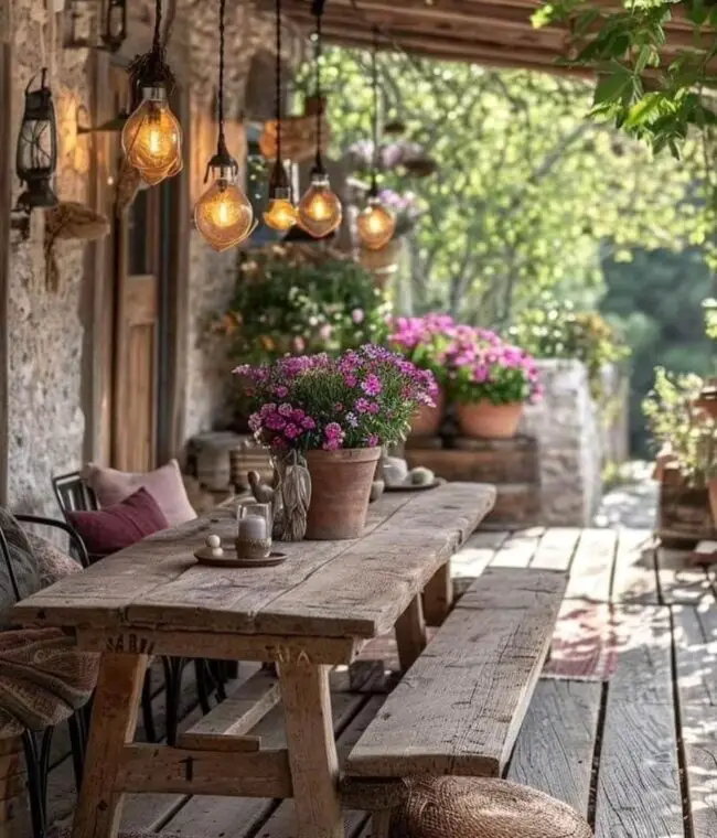 Cozy Farmhouse Dining Space