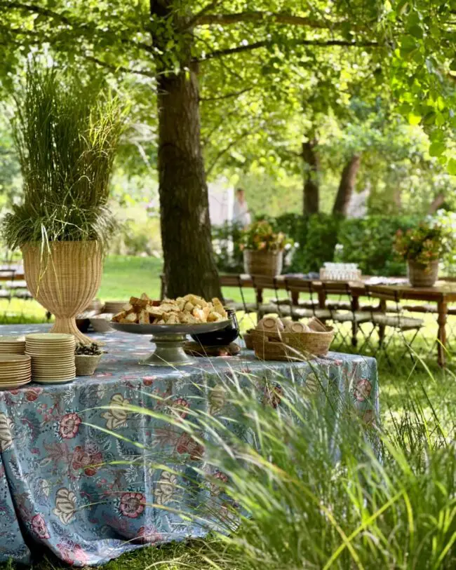 Rustic Bohemian Dining Amidst Nature